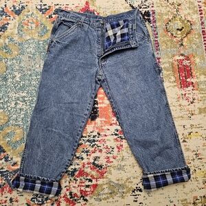 Smiths Workwear Men's Premium Jeans 1906 Flannel Lined 36X30 Carpenter Loop